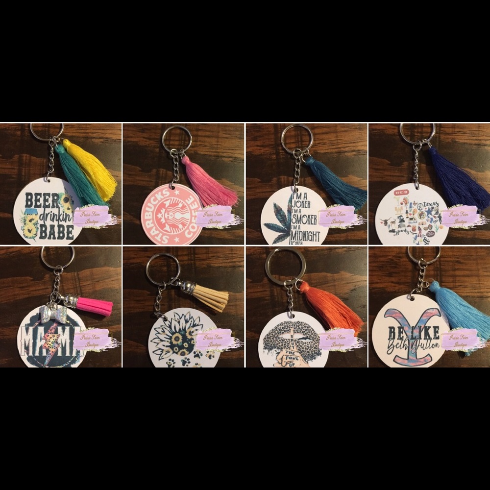 Tasseled Keychains